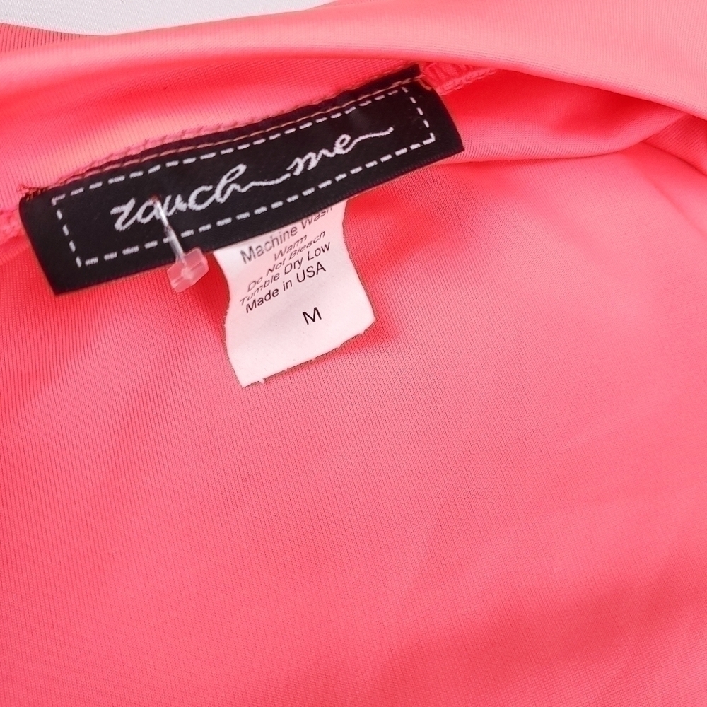 Touch Me Hot Pink Body Contour Slip Dress M - Picture 7 of 7